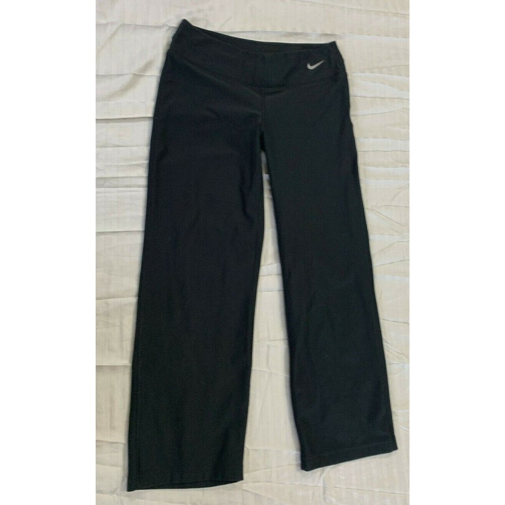 NIKE DRI FIT WOMENS ATHLETIC YOGA CAPRIS PANTS SIZE S